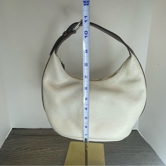 Doony & Bourke Cream and Brown Hobo Bag  shoulder purse. Pre-owned. Has wear. - Picture 9 of 15